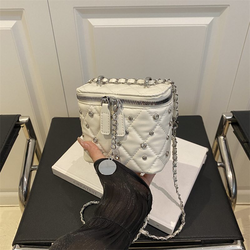 Quilted Chain Mini Crossbody Bag view 3