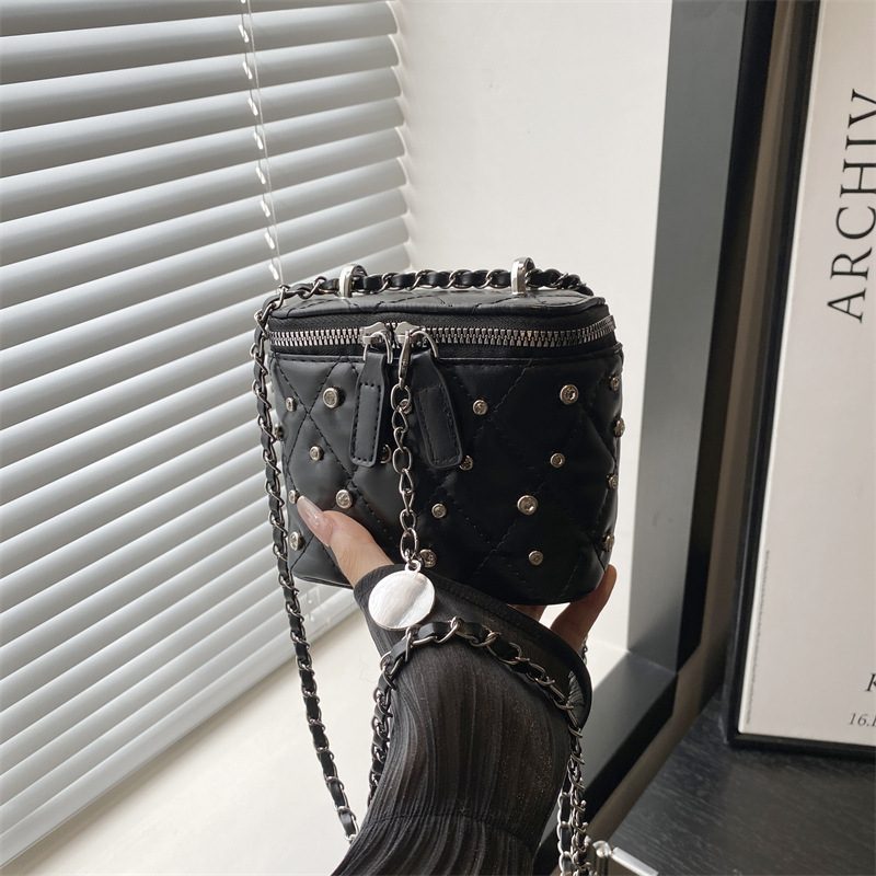 Quilted Chain Mini Crossbody Bag view 4