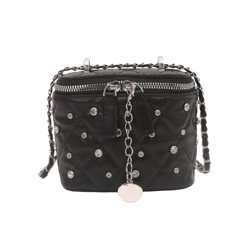 Quilted Chain Mini Crossbody Bag view 8