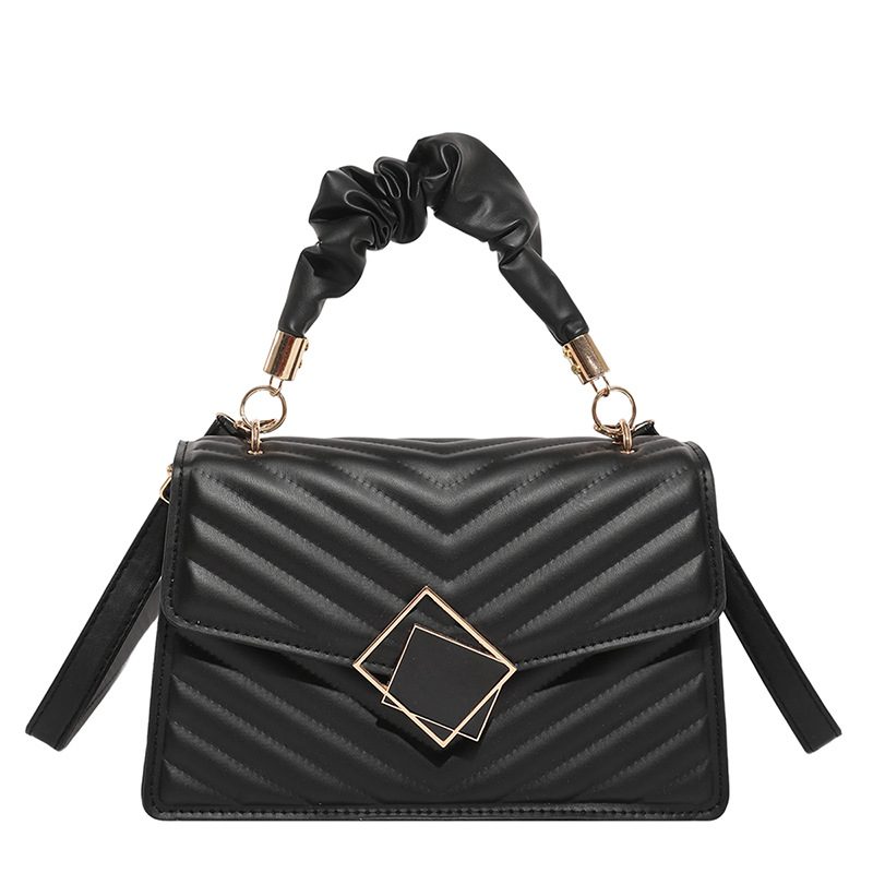 Quilted Solid Color Crossbody Bag view 6