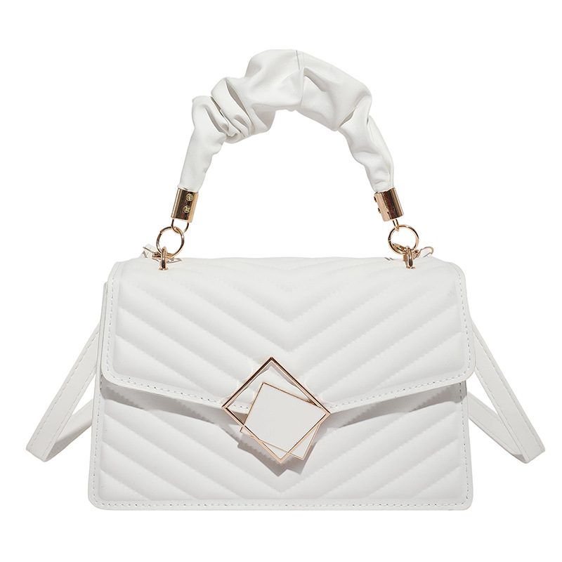Quilted Solid Color Crossbody Bag view 7