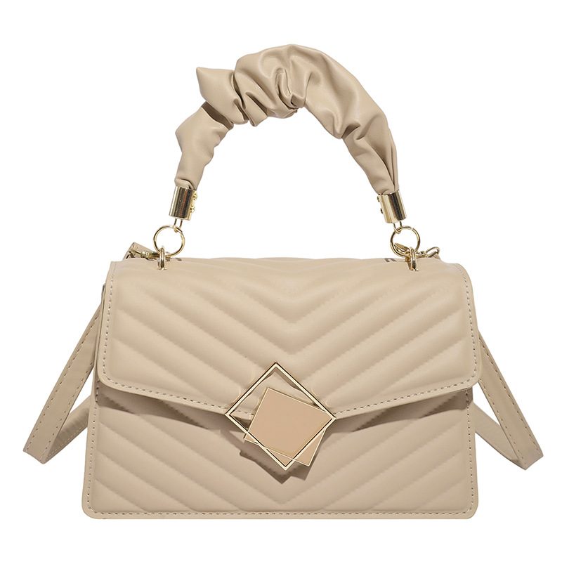 Quilted Solid Color Crossbody Bag view 9