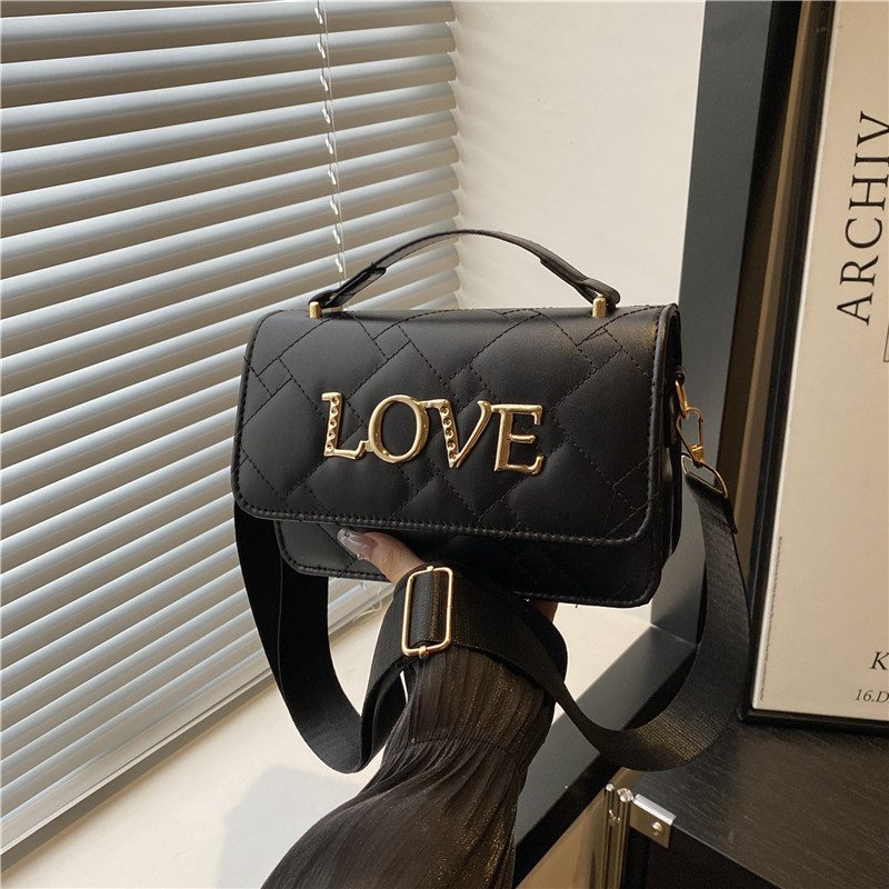 Quilted Letter Chain Pillow Crossbody Bag view 2