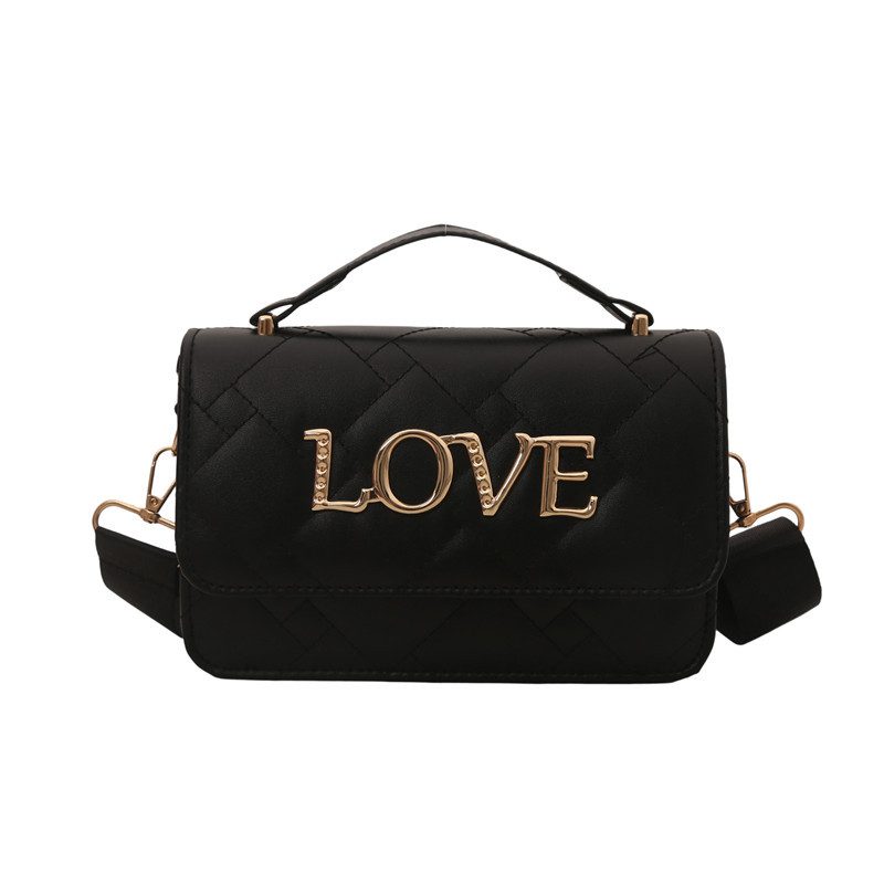 Quilted Letter Chain Pillow Crossbody Bag view 9
