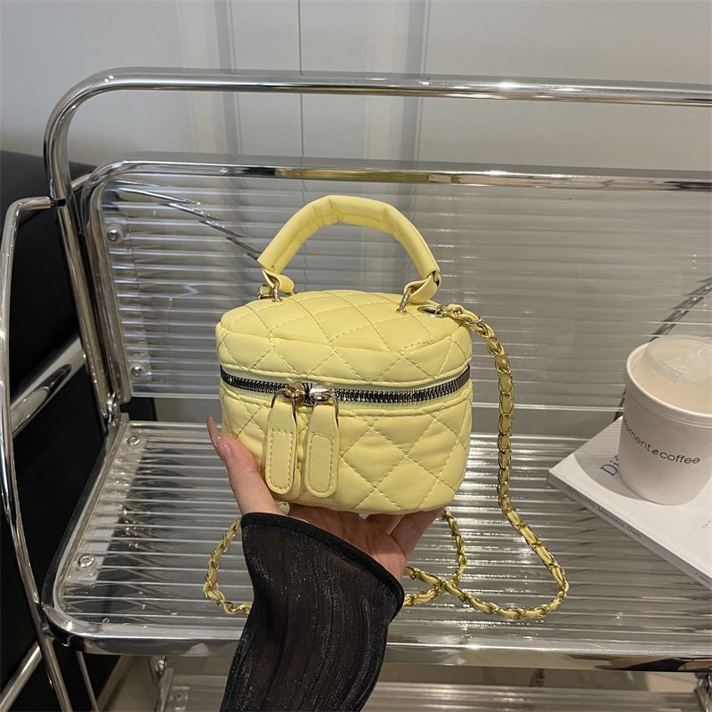 Quilted Mini Chain Top-Handle Bag view 2