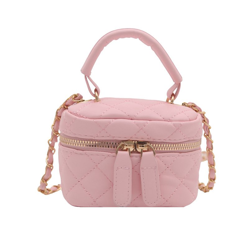 Quilted Mini Chain Top-Handle Bag view 8
