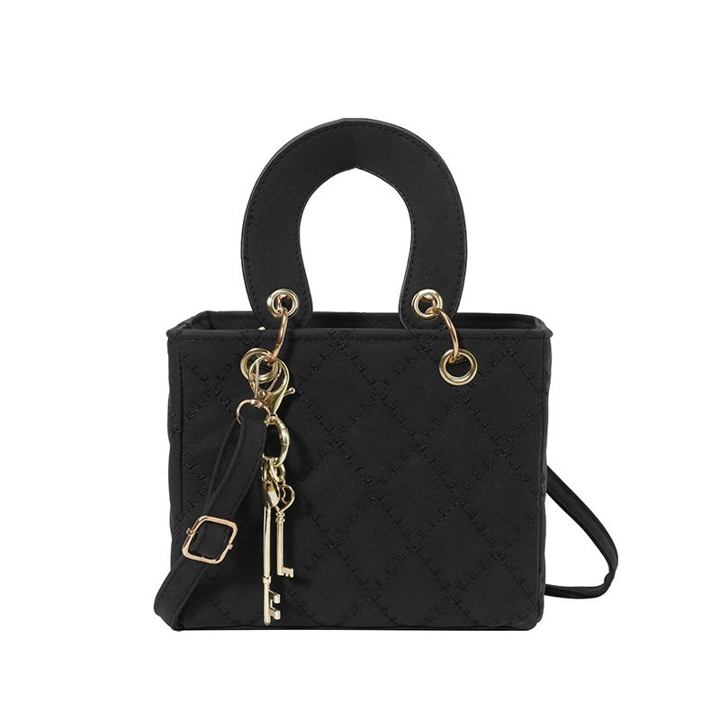Sac bandoulière à poignée supérieure matelassé losange view 5