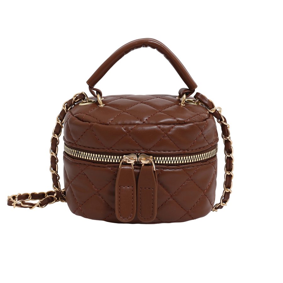 Quilted Chain Crossbody Box Bag view 5