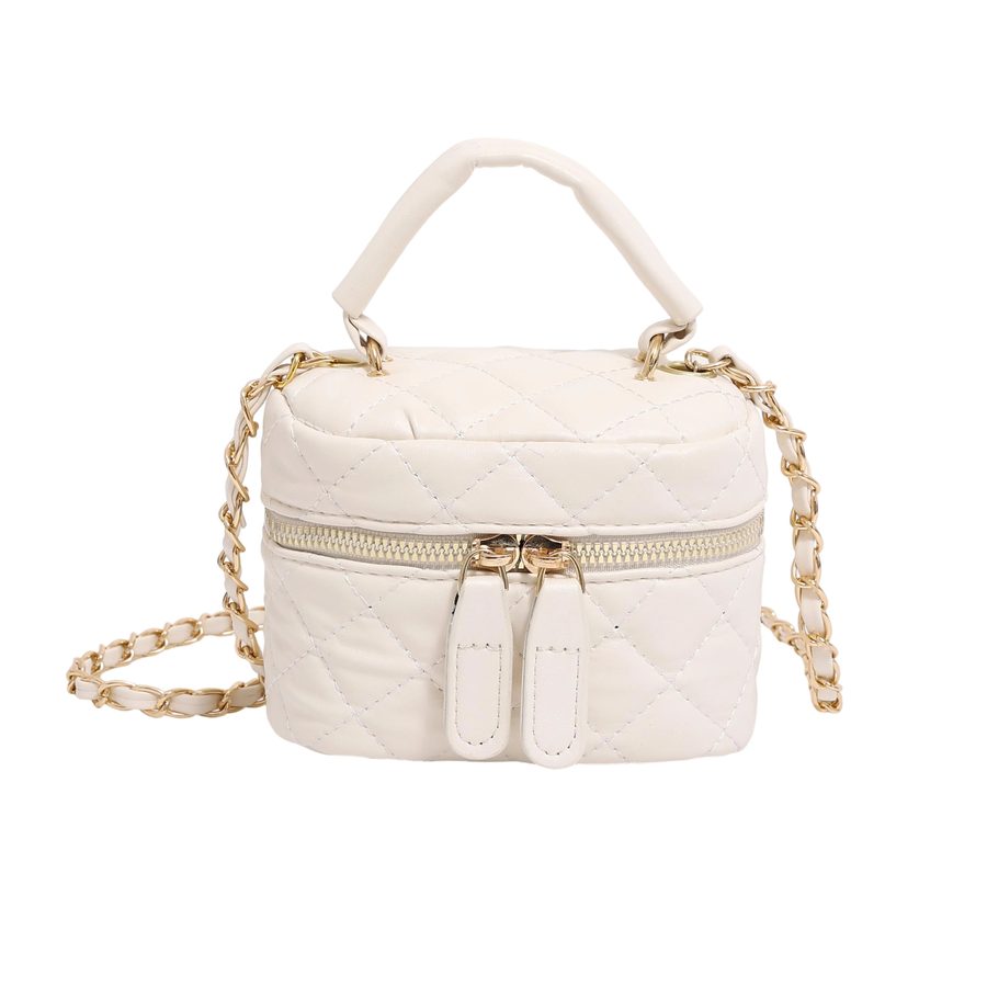 Quilted Chain Crossbody Box Bag view 8