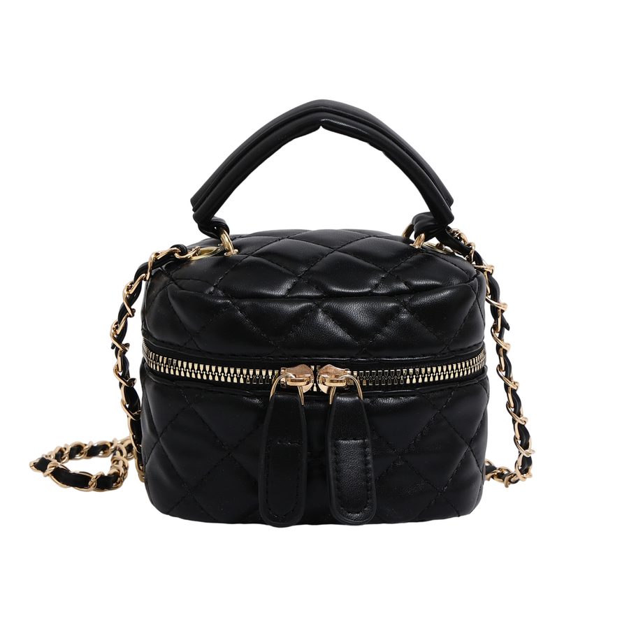 Quilted Chain Crossbody Box Bag view 9