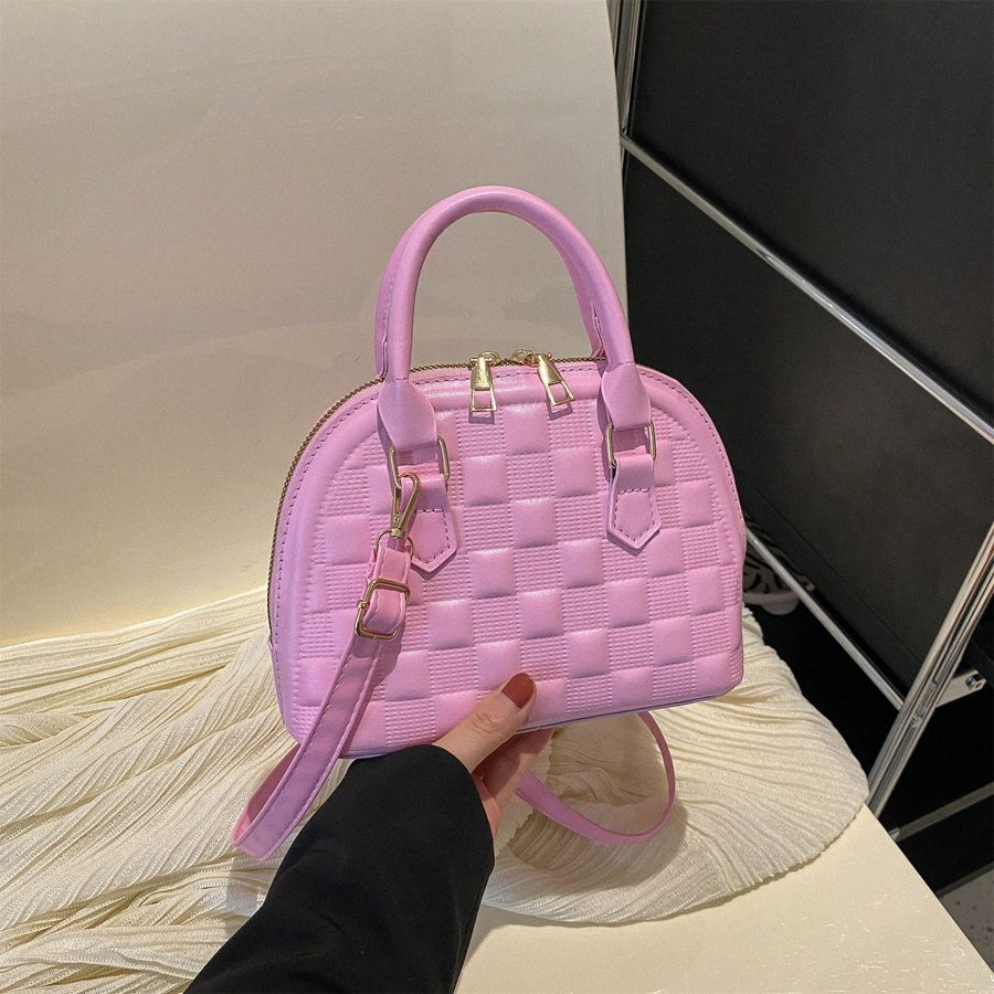 Quilted Embossed Top-Handle Crossbody Bag view 2