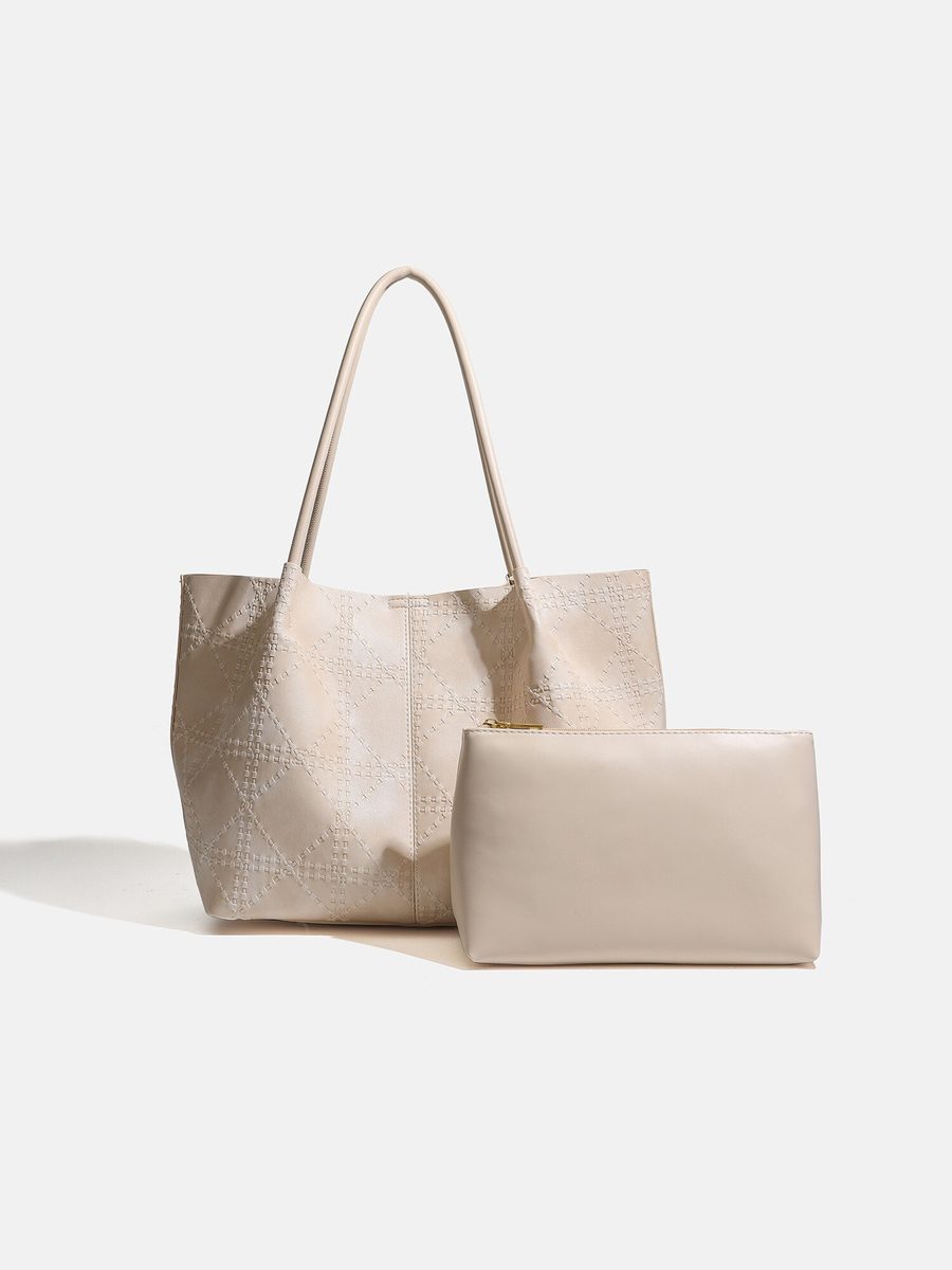 Ensemble grand sac cabas épaule matelassé view 5