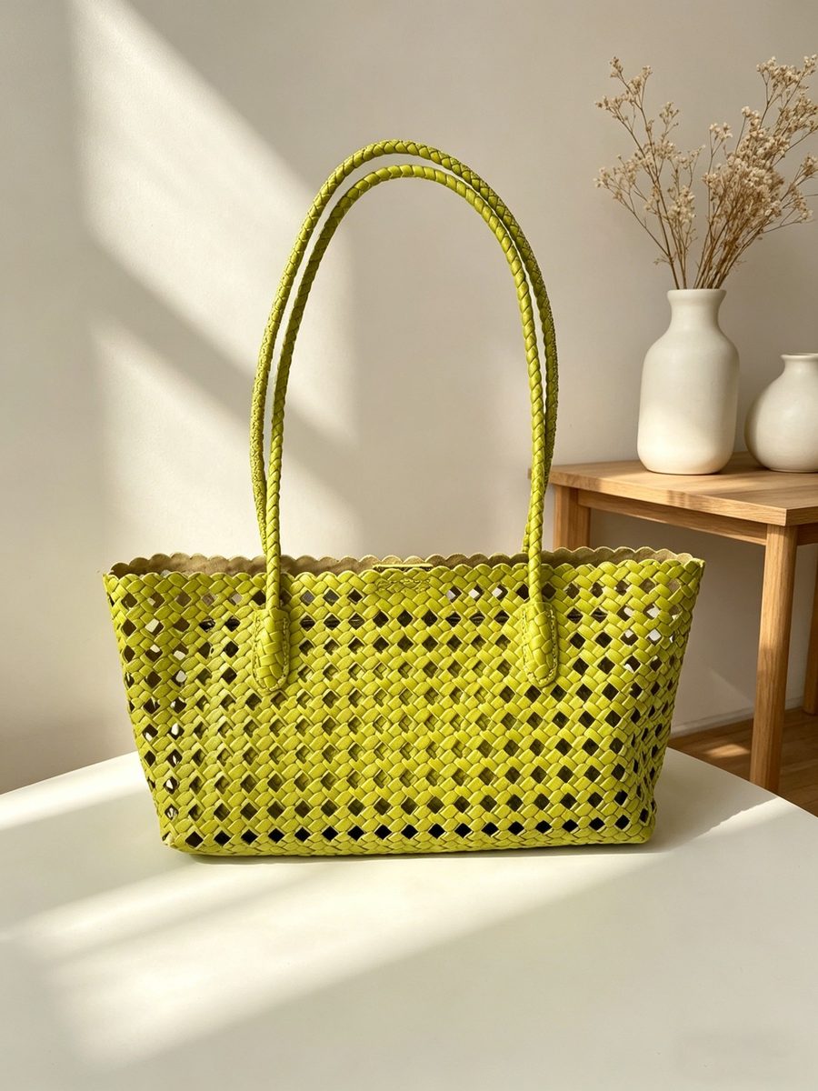 Quilted Large Shoulder Tote Bag Set view 8