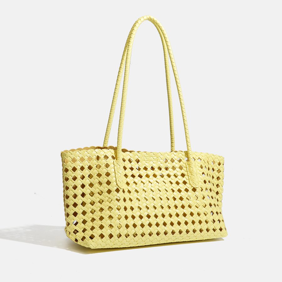 Quilted Large Shoulder Tote Bag Set view 3