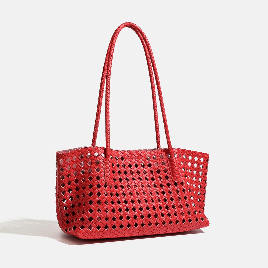 Quilted Large Shoulder Tote Bag Set view 4