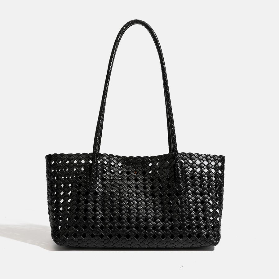 Quilted Large Shoulder Tote Bag Set view 6