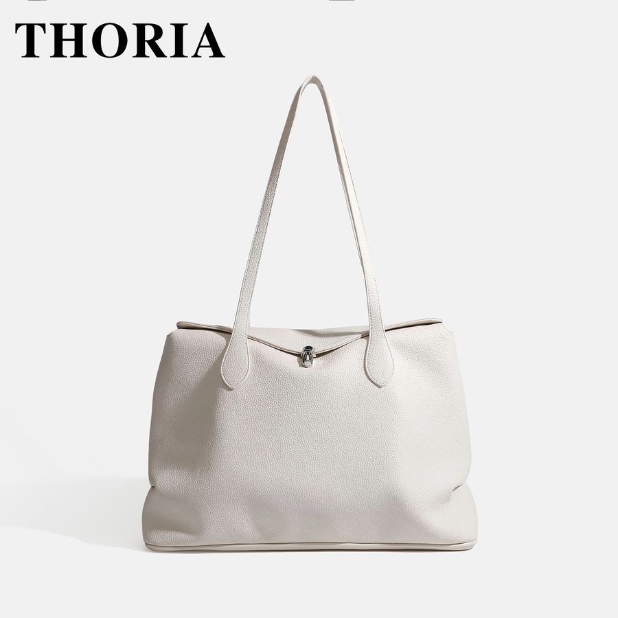 Minimalist Quilted Flap Lock Pillow Shoulder Bag