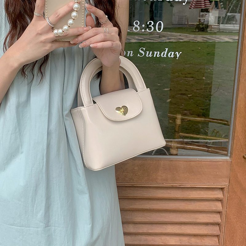 Heart Lock Small Square Crossbody Bag