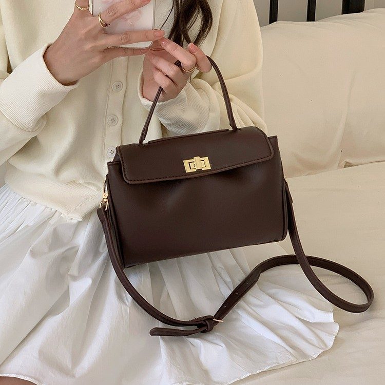 Quilted Lock Mini Square Crossbody Bag view 2