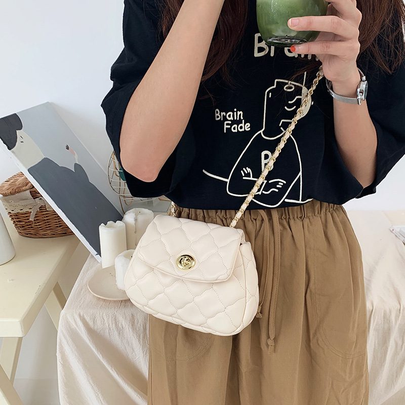 Quilted Chain Cloud Crossbody Bag view 2