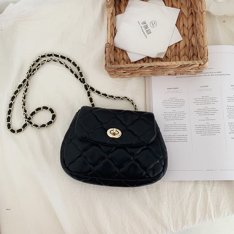 Quilted Chain Cloud Crossbody Bag view 3