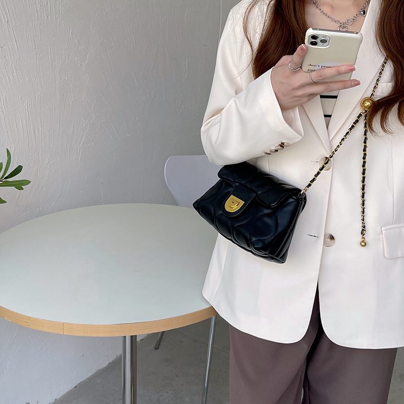 Quilted Chain Shoulder Crossbody Mini Bag view 7