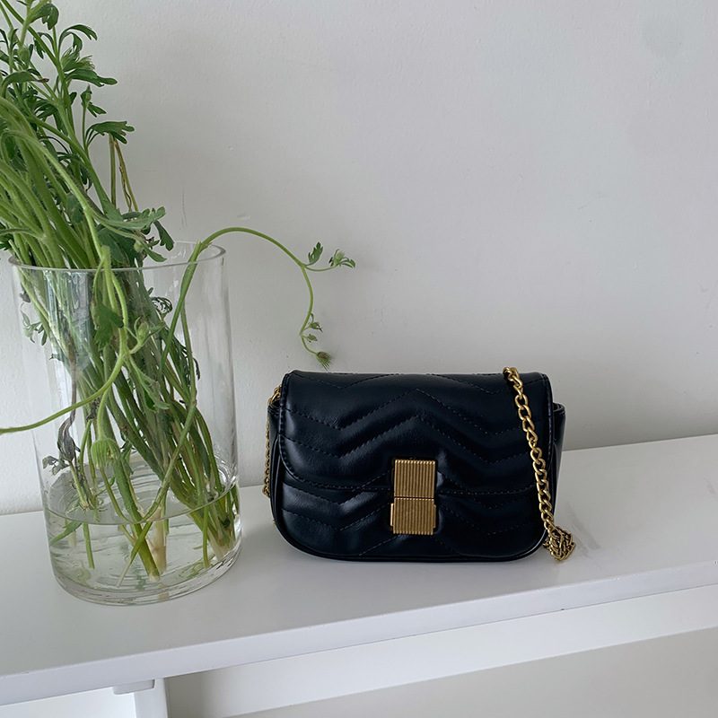 Quilted Chain Square Shoulder Underarm Bag view 6