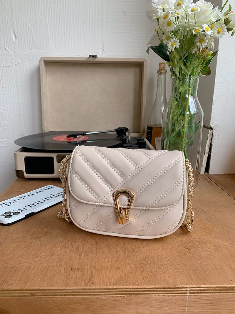 Quilted Chain Square Crossbody Bag view 7