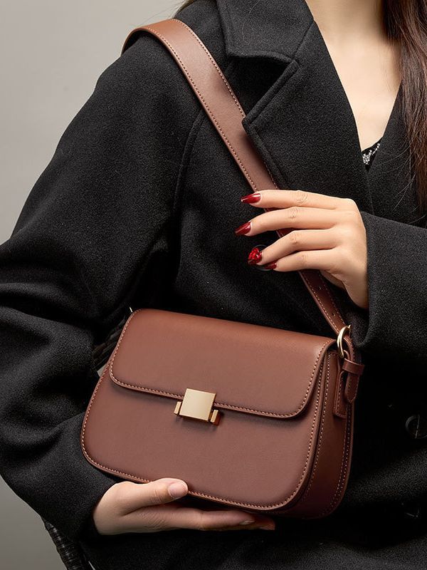 YY-SHO-001 slouchy hobo shoulder bag in brown — wholesale hobo shoulder YANYAN