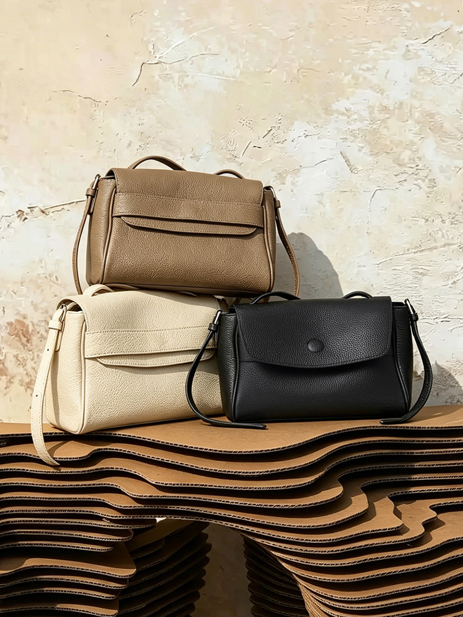 Bolso Tofu de Cuero Suave para Hombro — Bandolera de Brazo view 4