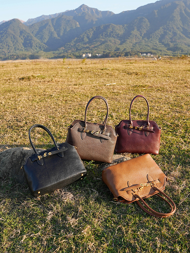 Vintage Large Underarm Hand-Carry Shoulder — Four Rich Colourways Including Red view 5