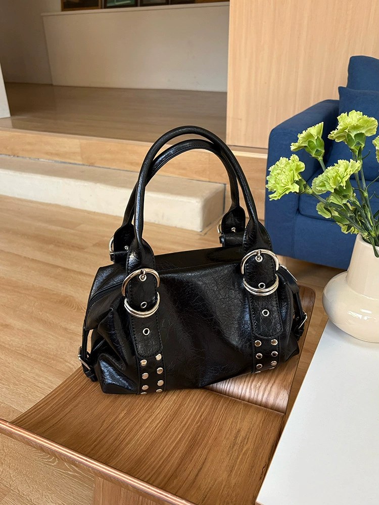 PU Leather Shoulder Bag for wholesale OEM — YANYAN Bags Guangzhou handbag factory