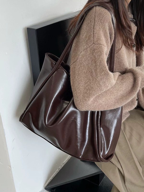 PU Leather Shoulder Bag for wholesale OEM — YANYAN Bags Guangzhou handbag factory
