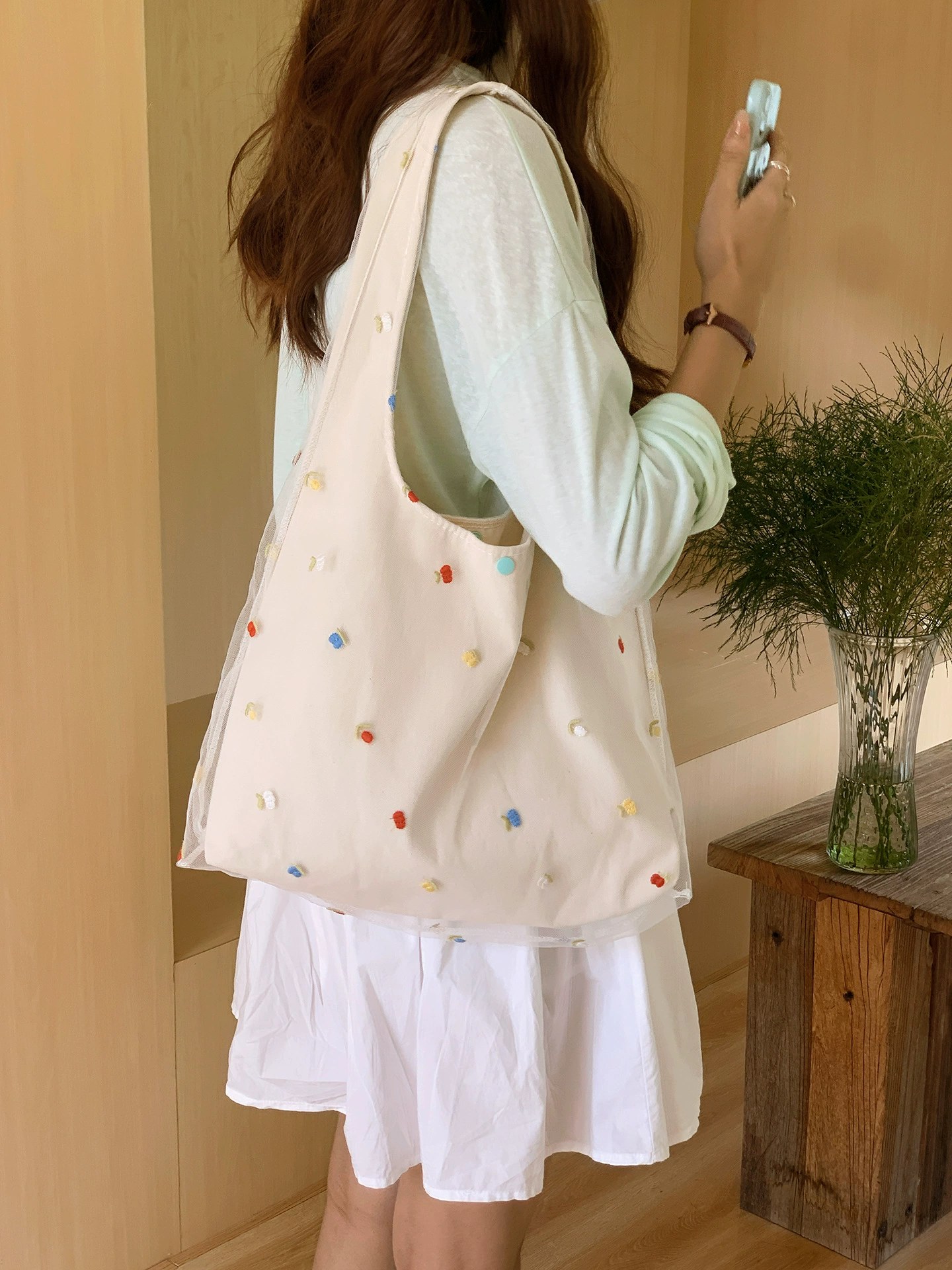 Cotton Canvas Shoulder Bag for wholesale OEM — YANYAN Bags Guangzhou handbag factory