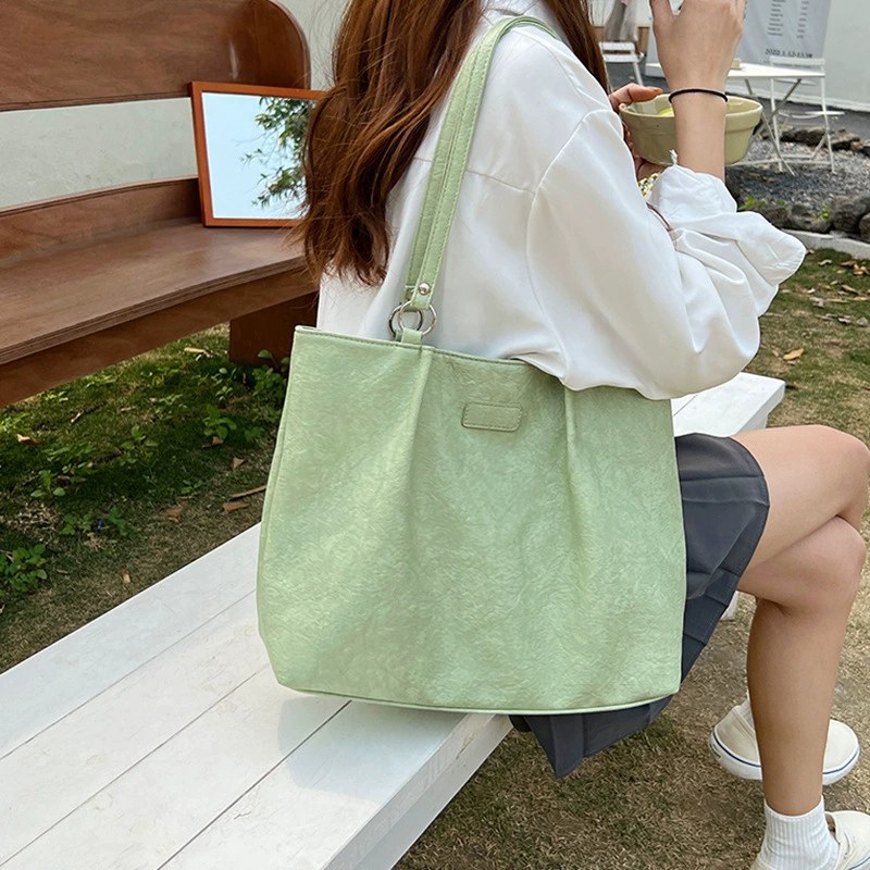 PU Leather Shoulder Bag for wholesale OEM — YANYAN Bags Guangzhou handbag factory