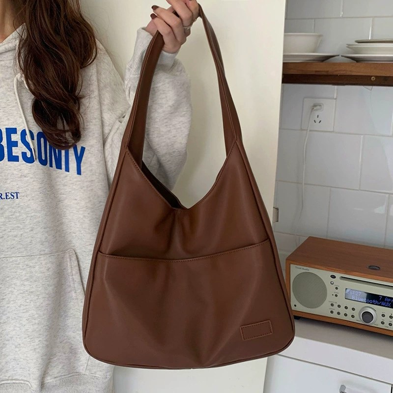 PU Leather Shoulder Bag for wholesale OEM — YANYAN Bags Guangzhou handbag factory