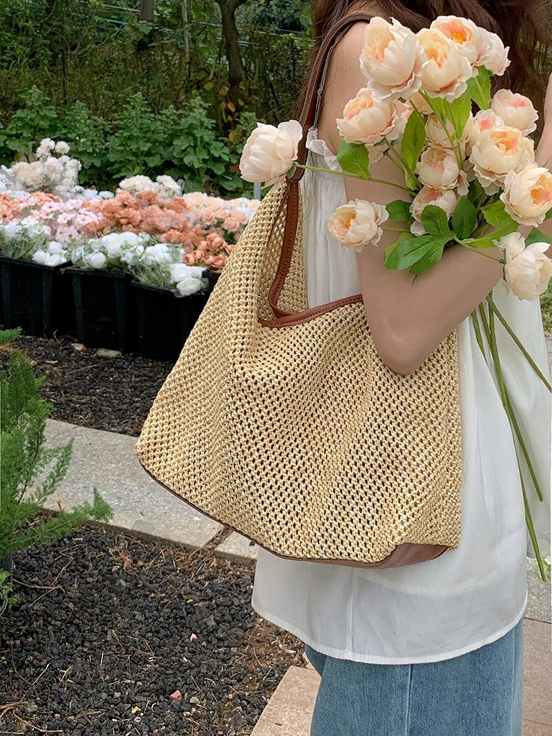 Woven Synthetic Shoulder Bag for wholesale OEM — YANYAN Bags Guangzhou handbag factory