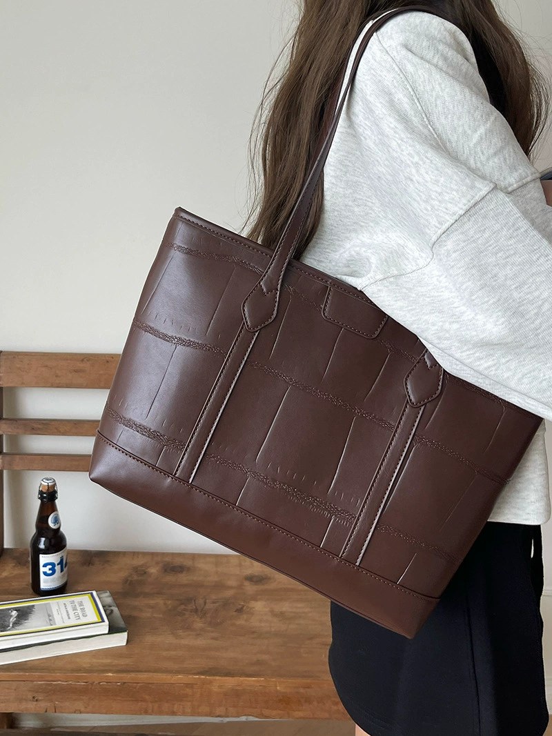 PU Leather Shoulder Bag for wholesale OEM — YANYAN Bags Guangzhou handbag factory