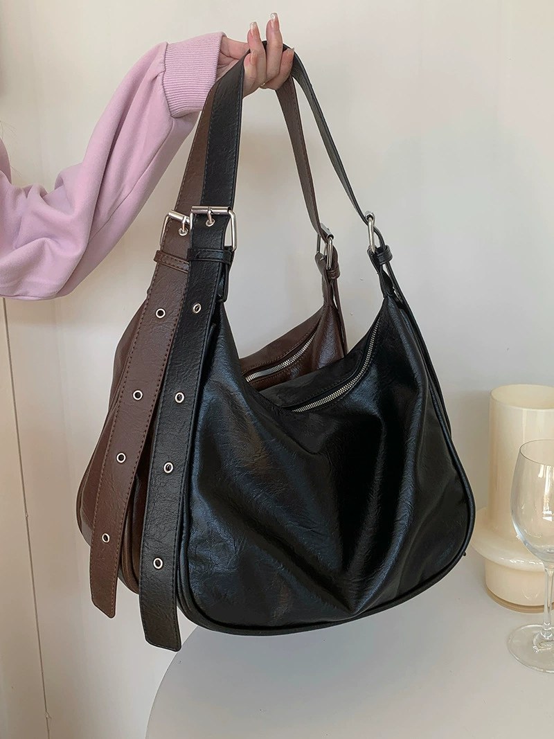 PU Leather Shoulder Bag for wholesale OEM — YANYAN Bags Guangzhou handbag factory