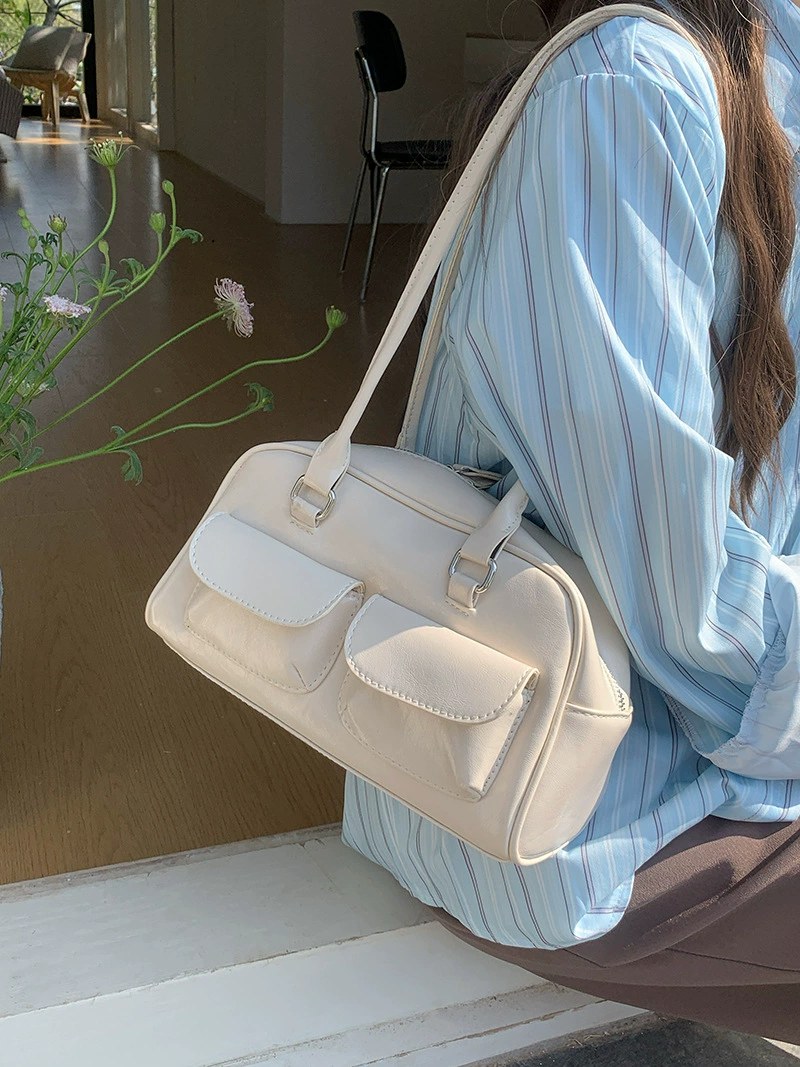 PU Leather Shoulder Bag for wholesale OEM — YANYAN Bags Guangzhou handbag factory