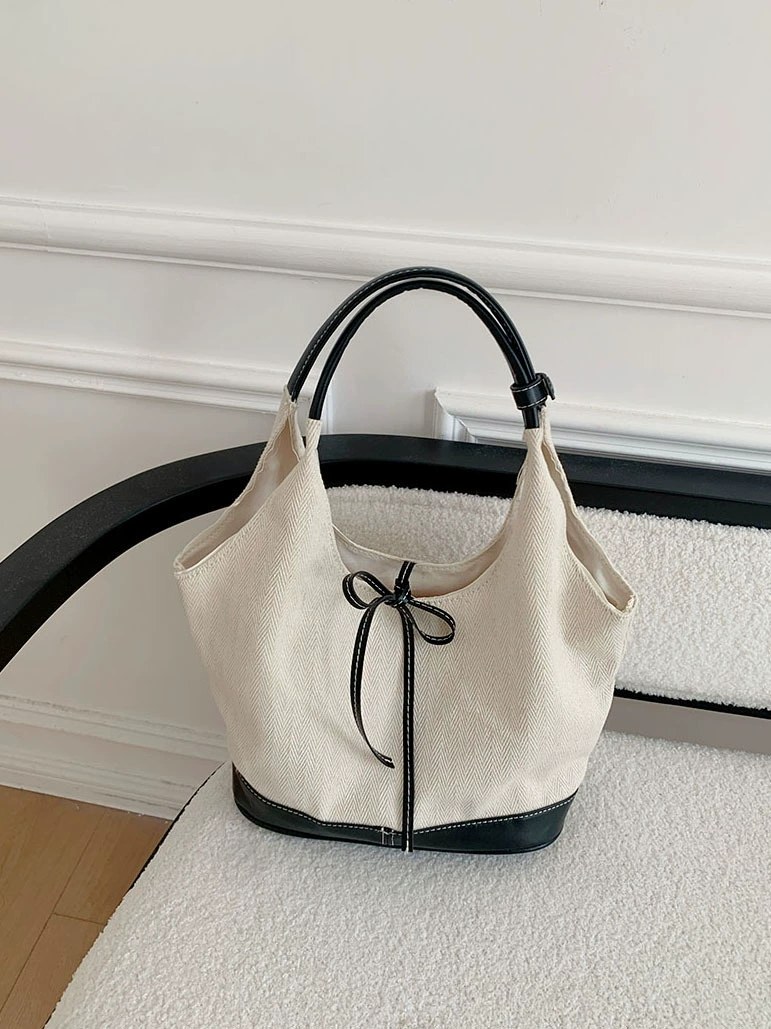 Cotton Canvas Shoulder Bag for wholesale OEM — YANYAN Bags Guangzhou handbag factory