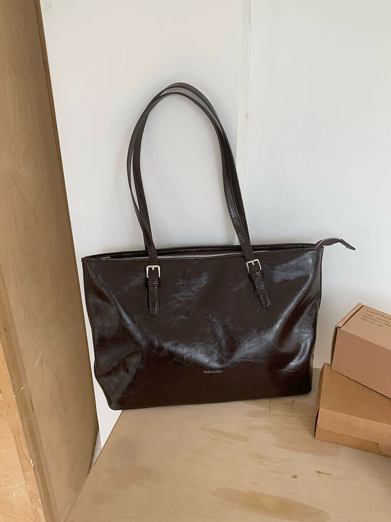 PU Leather Shoulder Bag for wholesale OEM — YANYAN Bags Guangzhou handbag factory