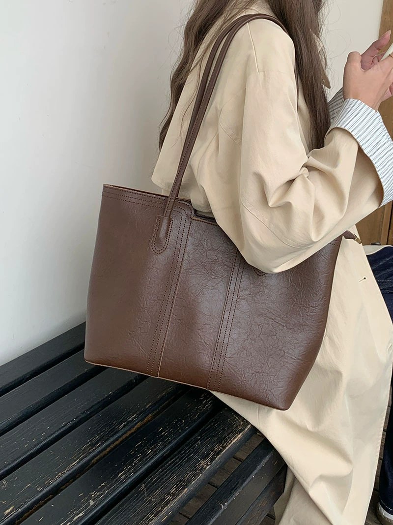 PU Leather Shoulder Bag for wholesale OEM — YANYAN Bags Guangzhou handbag factory