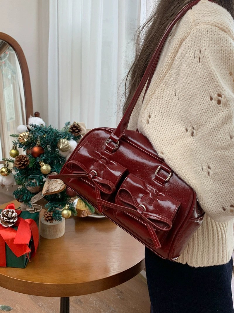 PU Leather Shoulder Bag for wholesale OEM — YANYAN Bags Guangzhou handbag factory