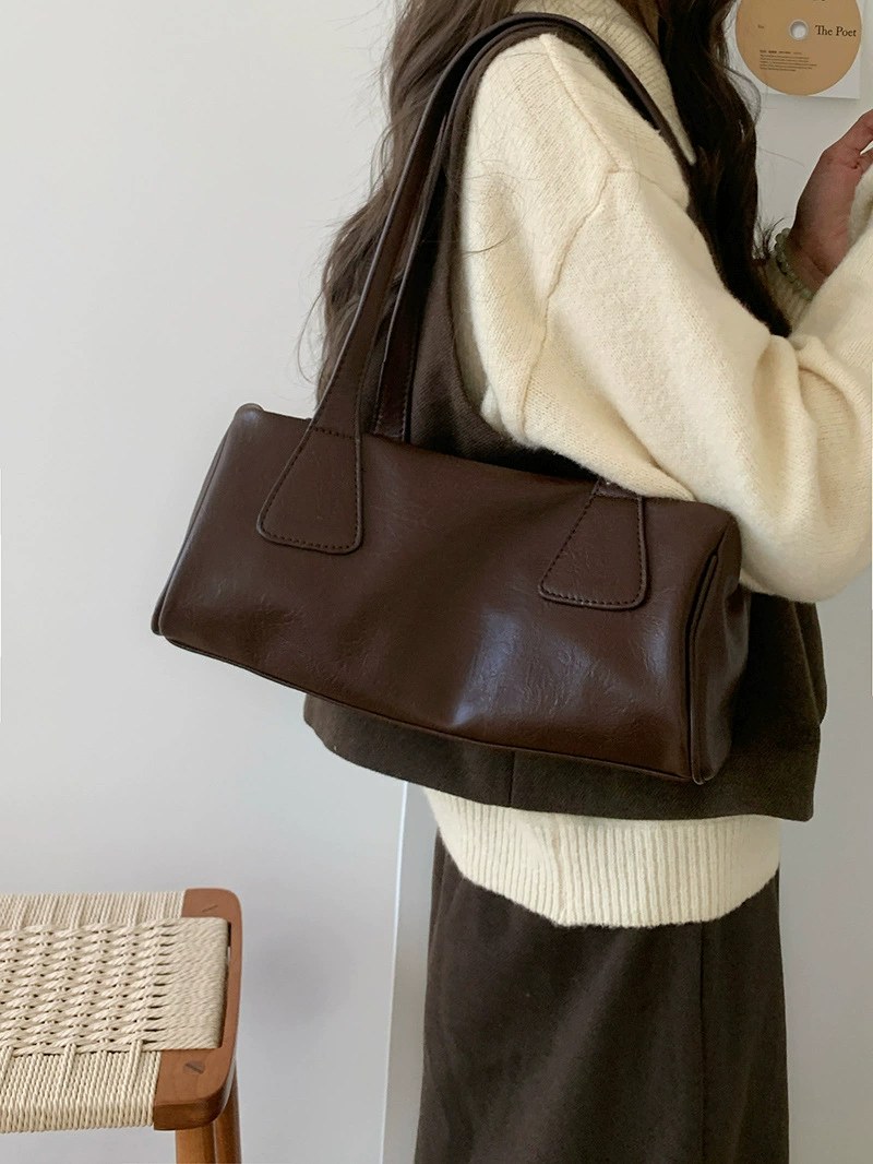 PU Leather Shoulder Bag for wholesale OEM — YANYAN Bags Guangzhou handbag factory