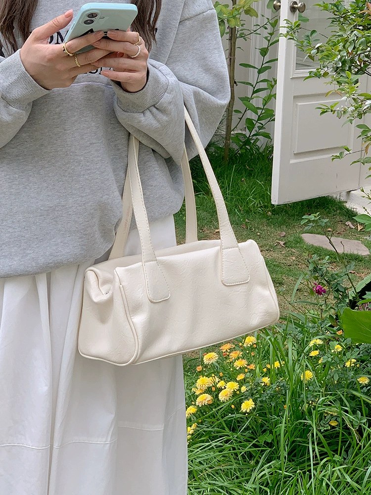 Pink PU Leather Shoulder Bag for wholesale OEM — YANYAN Bags Guangzhou handbag factory