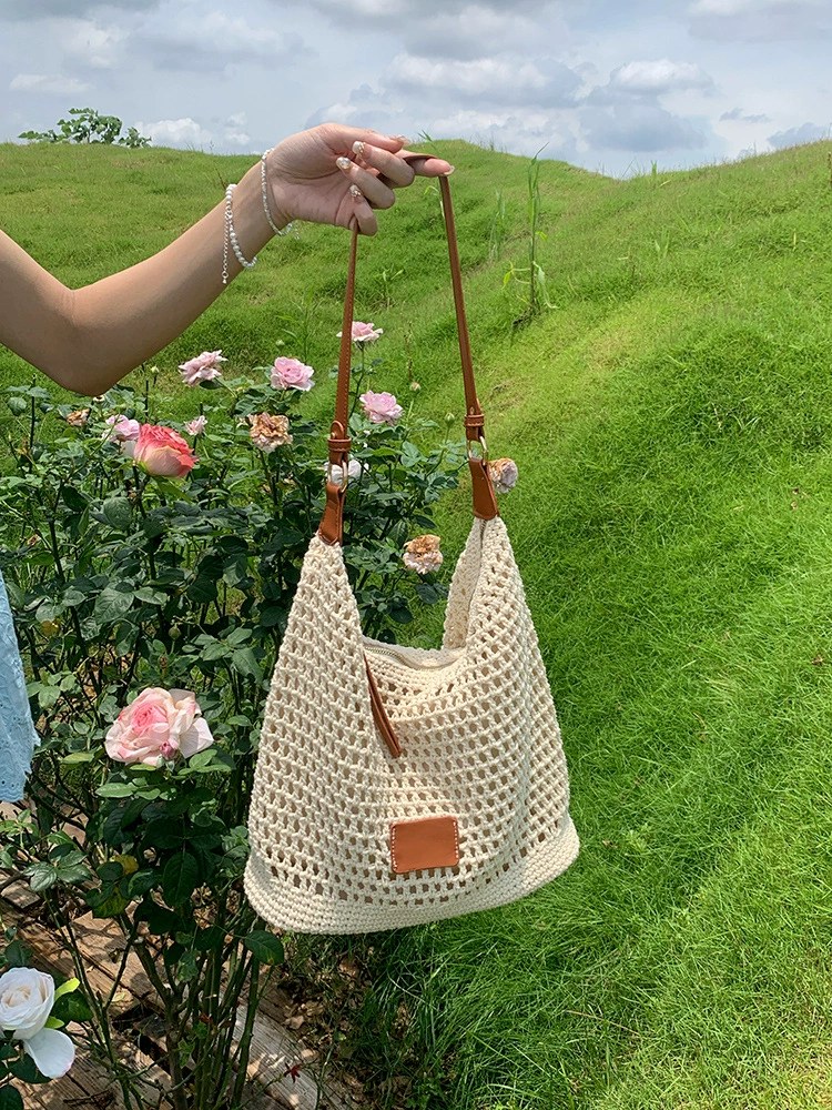 Woven Synthetic Shoulder Bag for wholesale OEM — YANYAN Bags Guangzhou handbag factory