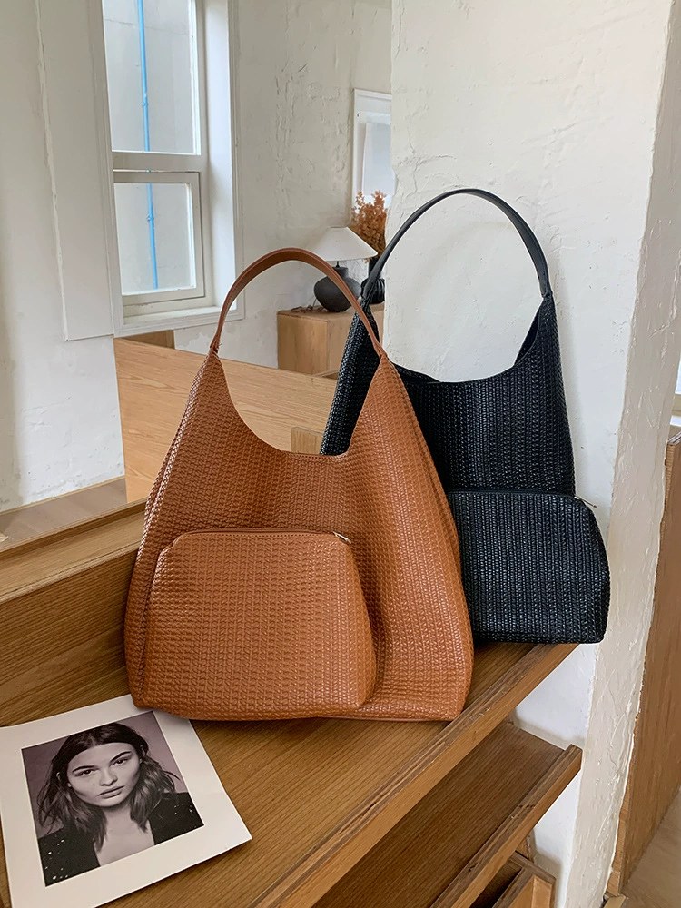 PU Leather Shoulder Bag for wholesale OEM — YANYAN Bags Guangzhou handbag factory