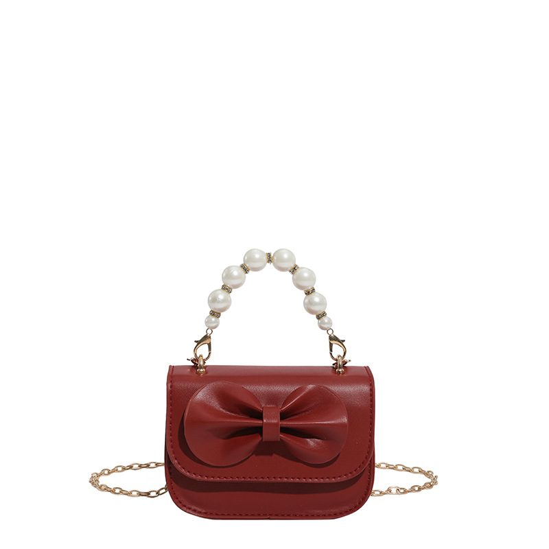 Pearl Chain Bow Shoulder Bag view 8