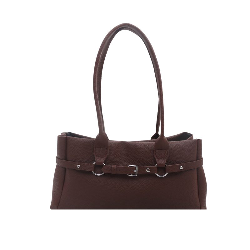 Vintage Oil Leather Baguette Shoulder Bag view 7
